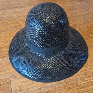 Glossy Black Sun Hat
